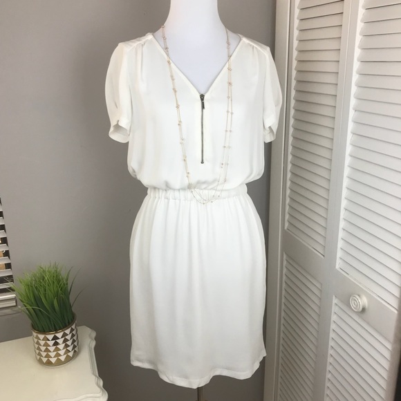 zara white short dress